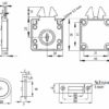 Hochwertiges Rollladenschloss mit Klappschlüsseln und Generalschlüsselsystem J11, Oberfläche: vernickelt, 14.01.459-1. Schiebetürenschloss für Rollladen, Möbelschiebetür und viel mehr, von SISO Denmark – Bild 2
