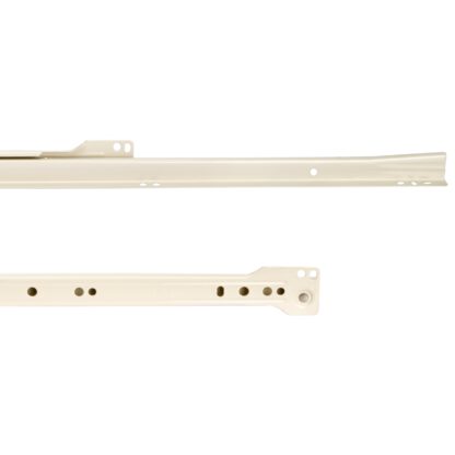Rollschubführungen, Teilauszug, weiß lackiert, RAL 9001, 600 mm (23,7″). Führungsschienen aus Stahl mit Teilauszug, für Holzschublade, Tablarauszug, Holzschubkasten, Küchenmöbel, Büromöbel, Wohnmöbel, von EMUCA – Bild 3