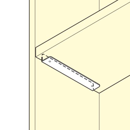 2 Stück hochwertiger rostfreier Regalträger, aus massivem rostfreiem Edelstahl, Tragkraft: 130 kg (287 lbs), 100 mm (4″), SSA-100H. Fachbodenträger für Badezimmer, Hotel, Sauna, Außenbereich und viel mehr, von Sugatsune / LAMP® (Japan) – Bild 4