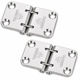 2 Stück rostfreies hochwertiges Lukenscharnier, aus Edelstahl SUS316, 70 mm (2-3/4″), B-1013. Robustes Marinescharnier für Schiffsluken, Decksluken, Bodenklappen, Wartungsklappen und vieles mehr, von TAKIGEN (Japan)