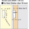 Hochwertiger runder Federklapphaken zum Einlassen, Oberfläche: verchromt, 64 mm (2,6″), NF-R64-CR. Runder Klapphaken mit Schließautomatik, für Tinyhouse, Wohnmobil, Caravan, Yacht, Zug, Flugzeug, Bus und viel mehr, von Sugatsune / LAMP® (Japan) – Bild 4