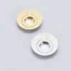 Runder Klappgriff aus Messing, Oberfläche: satiniert matt, 51,2 mm (2,1″) 580-SB. Ringgriff 580-SB für Wohnmobil, Boot, Revisionsklappe, Revisionstür, von Sugatsune / LAMP® (Japan) – Bild 2