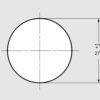 Hochwertiger runder Mülldurchwurf, aus rostfreiem Edelstahl, Oberfläche: satiniert matt, 300 mm (11,9″), AN-DH028-HL. Edelstahlmülldurchwurf, für Systemgastronomie, Ladenbau, Catering, Medizinbereich und viel mehr, von Sugatsune / LAMP® (Japan) – Bild 3