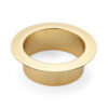 Hochwertiger runder Mülldurchwurf, aus rostfreiem Edelstahl, Oberfläche: vergoldet 24K, 112 mm (4,5″), AN-DH008-GP (AN-DH001-GP). Edelstahlmülldurchwurf, für Systemgastronomie, Ladenbau, Kosmetikstudio und viel mehr, von Sugatsune / LAMP® (Japan)