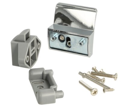 Robuster Schnappschloss mit Hebegriff, aus Zamak, Oberfläche: verchromt, Ausführung: quadratisch, 14.03.075-0. Hebegriff mit selbst einrastendem Schloss und Soft-Close für Wohnwagen, Yacht und viel mehr, von SISO Denmark – Bild 3