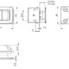 Hochwertiges Schnappschloss mit Klappgriff, aus Zamak, Oberfläche: schwarz, 14.03.091-0. Massiver Einlassgriff mit selbst einrastendem Schloss für Caravan, Yacht, Wohnwagen, Privatjet, Wohnmobil und viel mehr, von SISO Denmark – Bild 3