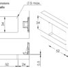 Hochwertiges Schnappschloss mit Klappgriff, aus Zamak, Oberfläche: verchromt, 14.03.090-0. Massiver Einlassgriff mit selbst einrastendem Schloss für Caravan, Yacht, Wohnwagen, Privatjet, Wohnmobil und viel mehr, von SISO Denmark – Bild 5