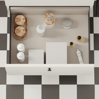 Schubkasten Set, mit extra dünnen Zargen, Höhe: 88 mm, 3275335, Schubladentiefe: 450 mm, von EMUCA, anthrazitgrau, Ausführung: Teilauszug mit Soft-Close. Anwendungsbeispiel