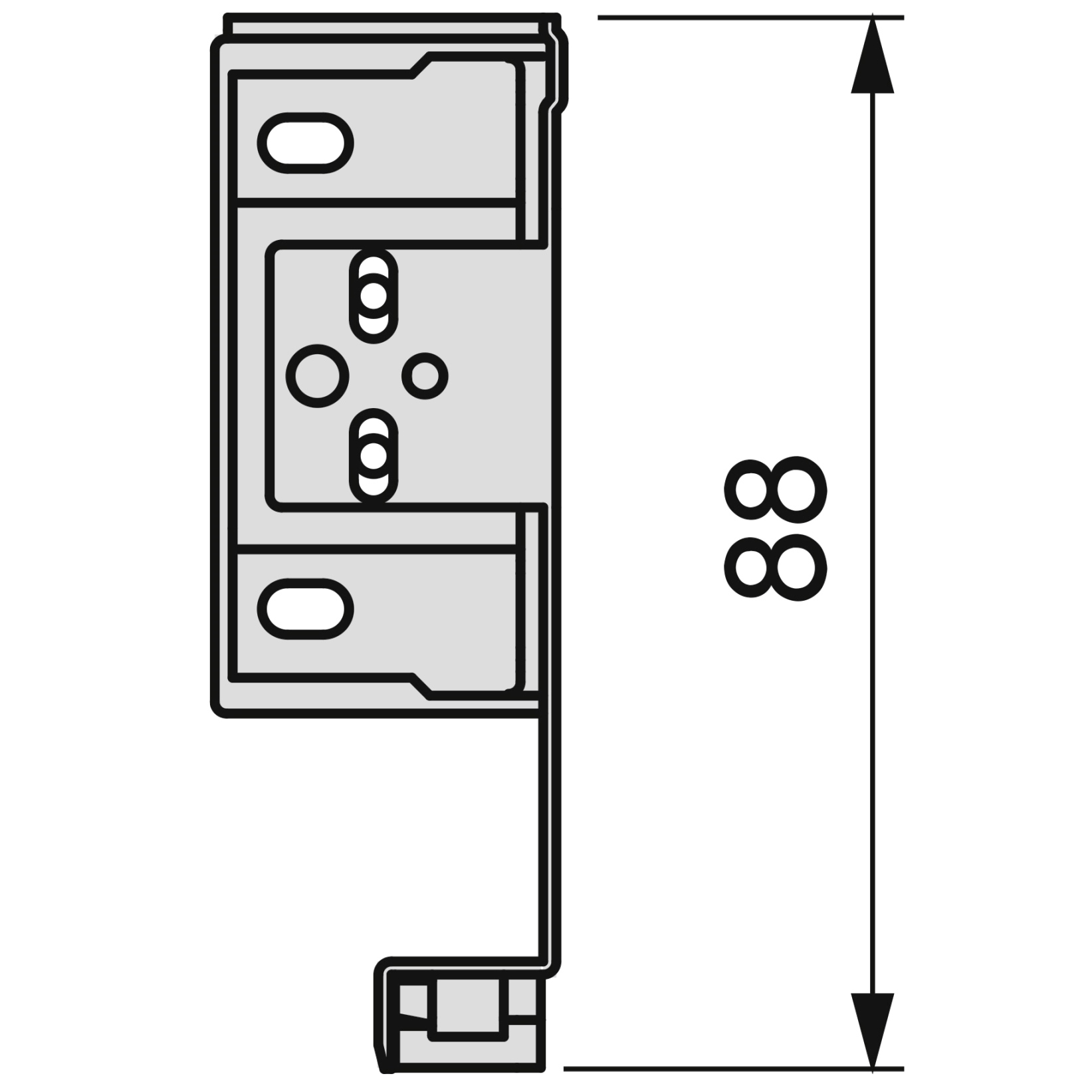 Schubkasten Set, mit extra dünnen Zargen, Höhe: 88 mm (3-15/32″), Oberfläche: weiß, 440 mm (17-21/64″), Ausführung: Teilauszug mit Push-to-open, 3275312. Schubladenset für Küchenmöbel und vieles mehr, von EMUCA – Bild 4
