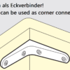 2 Stück hochwertiger Schwerlastmontagewinkel, Tragkraft: 130 kg (287 lbs), Oberfläche: Umbra, 378 mm (14,9″), BTK-380UM. Schwerlastregalwinkel für Tablar, Trennwand, Regal, Eckverbindung und viel mehr, von Sugatsune / LAMP® (Japan) – Bild 3