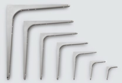 2 Stück hochwertiger Schwerlastmontagewinkel, Tragkraft: 50 kg (111 lbs), Oberfläche: weiß, 180,5 mm (7,2″), BTK-180W. Schwerlastregalwinkel für Tablar, Trennwand, Regal, Fachboden, Eckverbindung und viel mehr, von Sugatsune / LAMP® (Japan) – Bild 6