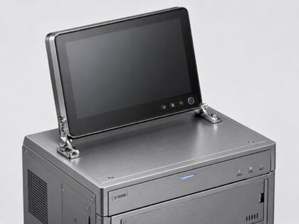 Set mit 2 Reibungsscharnieren, HG-TB30, von Sugatsune, Drehmoment: 6 N·m. Anwendungsbeispiel technisches Gerät