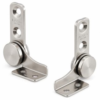 Set mit 2 Reibungsscharnieren (links + rechts), Drehmoment: 9 N·m, HG-TB45. 2 hochwertige Reibungsscharniere für Gerätedeckel, Möbelklappen, Monitorgehäuse und vieles mehr, von Sugatsune / LAMP® (Japan)