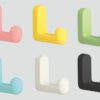 Hochwertiger Silikonhaken für Wandmontage, aus massivem rostfreiem Edelstahl, Tragkraft: 10 kg, Oberfläche: schwarz, PXB-GR05-111-BL. Gummihaken für Kindergarten, Schule, Krankenhaus und viel mehr, von Sugatsune / LAMP® (Japan) – Bild 2