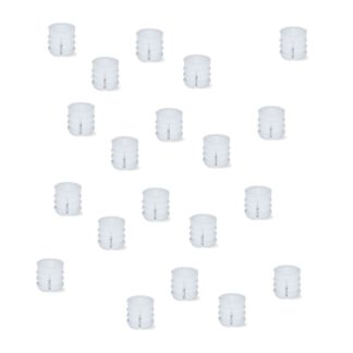 20 Stück hochwertige Spreizmuffe mit Innengewinde M6, aus Nylon (PA), 10 mm (25/64″), 9007920. Praktischer Spreiz-Gewindeeinsatz für Holzteile, Möbelverbindungen, Elektronikgehäuse und viel mehr, von EMUCA