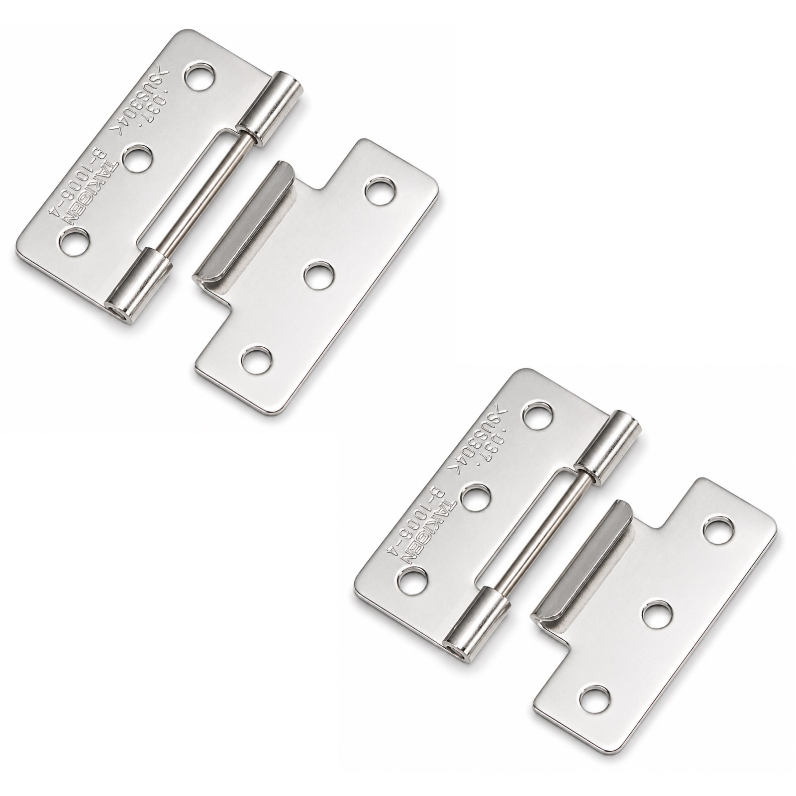 2 Stück hochwertiges Steckscharnier, B-1006-4, Höhe: 36 mm, von TAKIGEN, Tragkraft: 3 kg (7 lbs). Produktbild