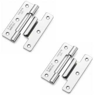 2 Stück hochwertiges Steckscharnier, aus Edelstahl SUS304, Tragkraft: 6 kg (14 lbs), 50 mm (1-31/32″), B-1006-2. Robustes Aushebescharnier für Schiffstüren, Wartungsklappen und vieles mehr, von TAKIGEN (Japan)