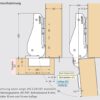 2 Stück Schwerlast-Möbelscharniere J95 für extra schwere Türen bis 25 kg! Inkl. Montageplatten. Schwerlast-Topfband, Möbelband mit Topfgröße 40 mm von LAMP® / Japan (halbaufliegend) – Bild 6