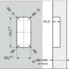 Hochwertiger Klapphaken mit Soft-Close Funktion. Selbst klappender gedämpfter Kleiderhaken NF-47D-DGR von Sugatsune / LAMP® (Japan) – Bild 3