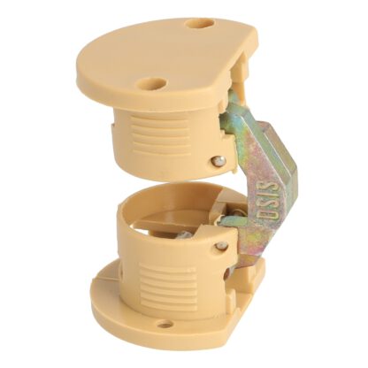 2 Stück Tischscharnier zum Einlassen, 180°, aus robustem Nylon, Oberfläche: beige, 35 mm (1,4″), 15.80.200-1. Klappenband, für Klapptisch, Tischplatte, Tischblatt und viel mehr, von SISO Denmark – Bild 5