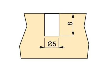 20 Stück Türanschlagpuffer aus Kunststoff zum Einbohren, Oberfläche: transparent, 10 mm (0,4″) E.9017320. Einbohrpuffer aus Kunststoff zum Eindrücken für Küchenschranke, Möbel, Schublade, Möbeltür und viel mehr, von EMUCA – Bild 3