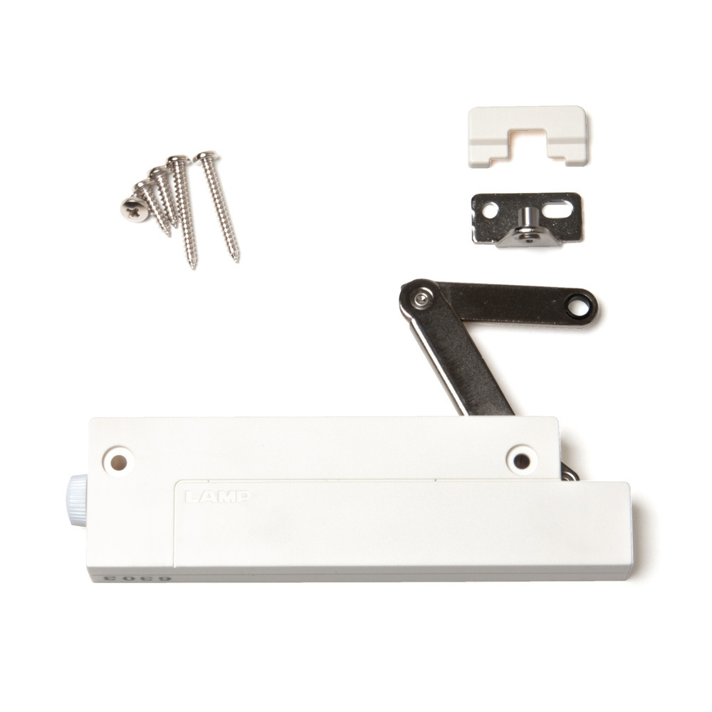 Soft-down-Klappenbeschlag, kompakt CSD-10-TV-M-WT, von Sugatsune / LAMP (Japan) – Bild 2