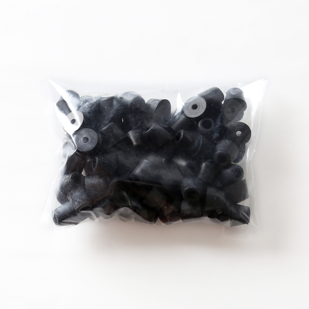 Stellfuß, Gummi, Packung à 100 Stk. K-12-P100, von Sugatsune / LAMP (Japan) – Bild 2