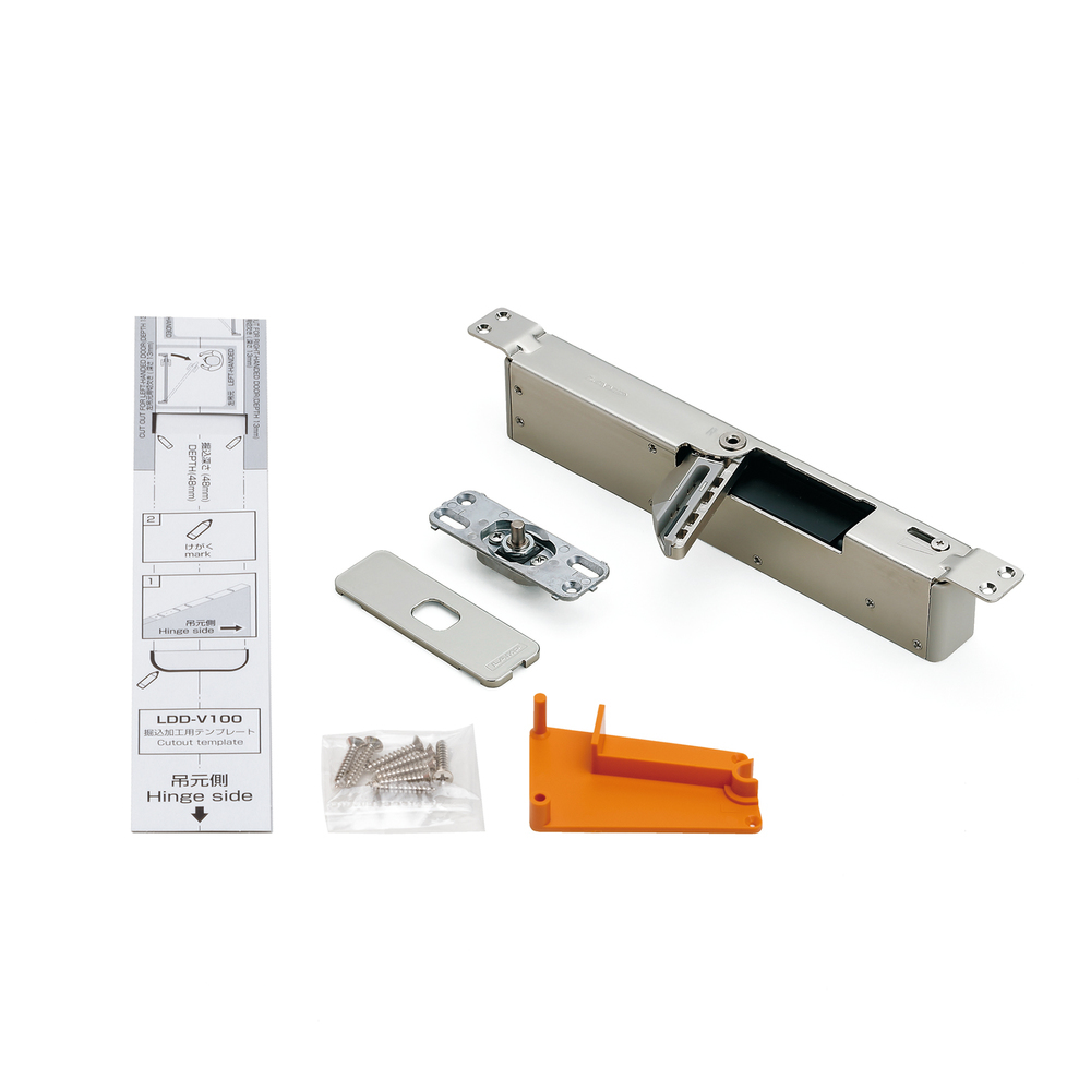 Türdämpfer für schwere Türen LDD-V100-NI-R, von Sugatsune / LAMP (Japan)