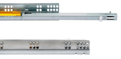 Unterflurführungen, 3123505, 500 mm (19-11/16″), von EMUCA, Tragkraft: 25 kg (56 lbs), Ausführung: Teilauszug mit Push-to-open. Ansicht von vorne