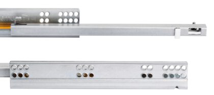 Unterflurführungen, 3019405, 450 mm (17-23/32″), von EMUCA, Tragkraft: 25 kg (56 lbs), Ausführung: Teilauszug mit Soft-Close. Ansicht: vorne