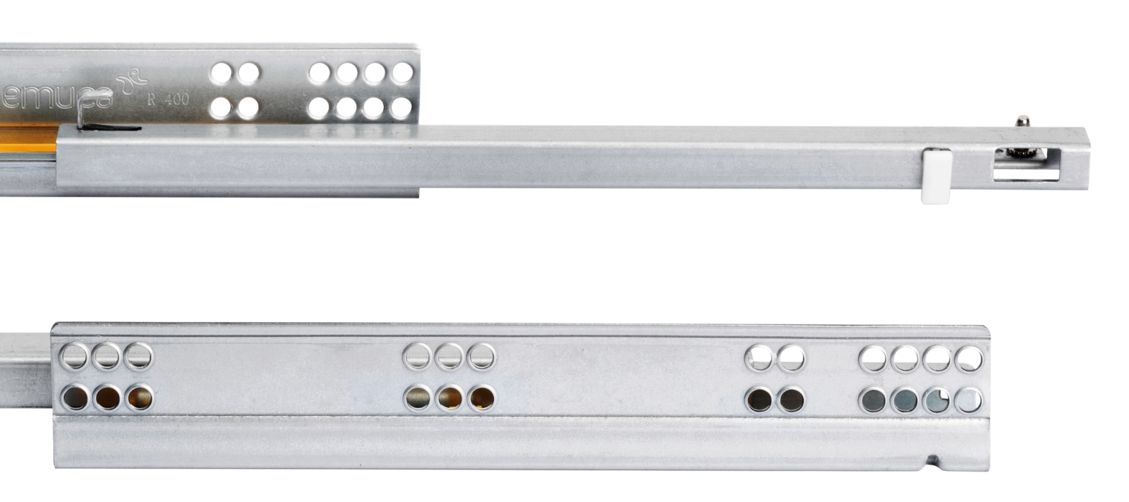 Unterflurführungen, Tragkraft: 25 kg (56 lbs), 450 mm (17-23/32″), Ausführung: Teilauszug mit Soft-Close, 3019405. Hochwertige Unterflurauszüge für Holzschublade, Holzschubkasten, Holztablar und vieles mehr, von EMUCA – Bild 5