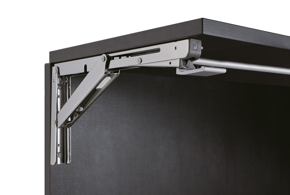 Praktische Verbindungsstange, Ausführung: für drei Klappkonsolen, EB-907561 und EB-907572. Verbindungshebel für Einhandbedienung für Robust Soft von ROCA und EB-DA Klappkonsole, von Sugatsune / LAMP® (Japan) – Bild 5