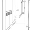 Hochwertige verschließbare rechteckige Müllklappe für die senkrechte Montage, mit Soft-Close, aus rostfreiem Edelstahl, AZ-GD230L-HL. Edelstahlmüllklappe mit Schloss für Gastronomie, Ladenbau und viel mehr, von Sugatsune / LAMP® (Japan) – Bild 12