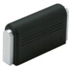 Hochwertiger weicher Möbelgriff aus Aluminiumlegierung und Elastomer, Oberfläche: schwarz, 50 mm (2″), FS-04-S. Elastischer Türgriff aus Aluminium und Gummi für Schublade, Möbeltür, Küchenschrank, Büroschrank und viel mehr, von Sugatsune / LAMP® (Japan) – Bild 3