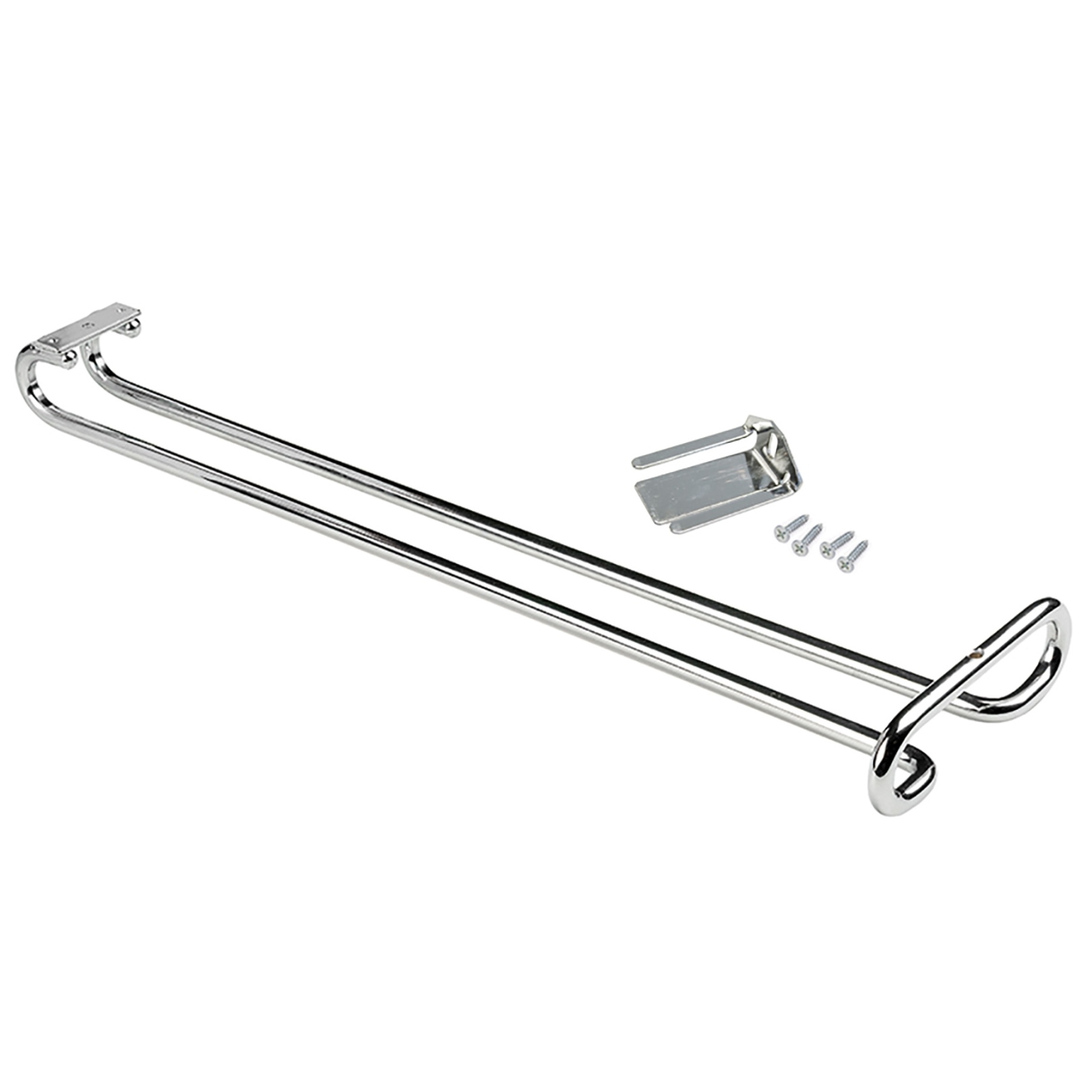 Hochwertiger Weinglashalter, aus Stahl, Oberfläche: verchromt, 410 mm (16-9/64″), 8930111. Praktischer Glasaufhänger für Weingläser, Sektgläser, Cocktailgläser, Cognacgläser, Kelche und vieles mehr, von EMUCA