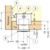 ZweiL® Druckknopf-Verschluss mit Grifffunktion, aus Edelstahl SUS316, ZL-2901. Hochwertiger massiver und eleganter Druckknopf aus feinstem Edelstahl V4A (SUS316) für exklusive Raumgestaltung, von ZweiL® / Sugatsune (Japan) – Bild 2