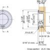 ZweiL® Edelstahl-Griffmuschel, 80 mm (3,2″) ZL-2501-80. Hochwertige massive und elegante Griffmuschel aus feinstem Edelstahl V4A (SUS316) für exklusive Raumgestaltung und hochwertige Einrichtungen von Sugatsune / LAMP® (Japan) – Bild 2