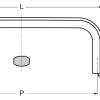 ZweiL® Edelstahl-Möbelgriff, 166 mm, ZL-2001-160. Möbelgriff aus feinstem Edelstahl V4A (SUS316) für exklusive Raumgestaltung und hochwertige Einrichtungen von Sugatsune / LAMP® (Japan) – Bild 2