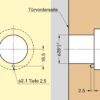 ZweiL® Edelstahl-Möbelknopf, versenkbar, 32 mm (1,3″) ZL-1908. Hochwertiger massiver und eleganter Druckknopf aus feinstem Edelstahl V4A (SUS316) für exklusive Raumgestaltung und hochwertige Einrichtungen von Sugatsune / LAMP® (Japan) – Bild 3