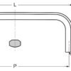 ZweiL® Edelstahl-Möbelgriff, 70 mm, ZL-2001-64. Möbelgriff aus feinstem Edelstahl V4A (SUS316) für exklusive Raumgestaltung und hochwertige Einrichtungen von Sugatsune / LAMP® (Japan) – Bild 2